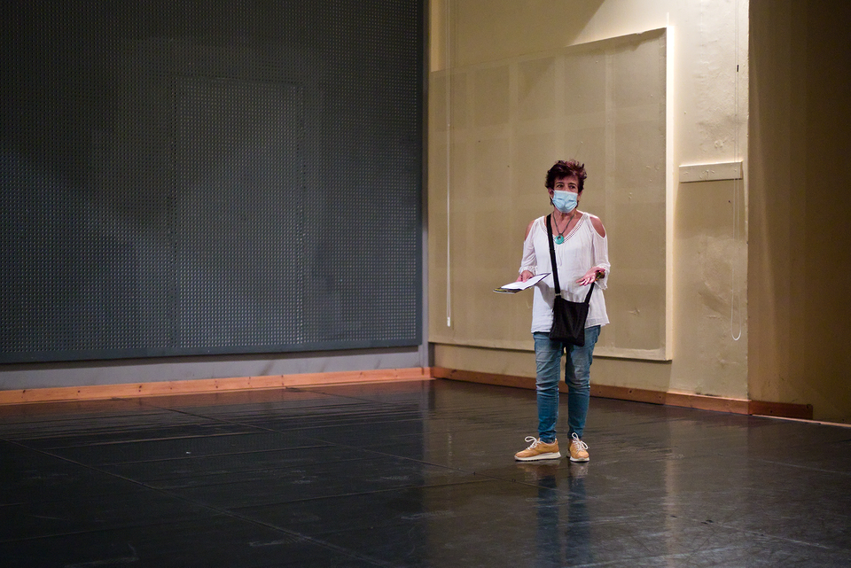 Arianna Economou introducing the festival